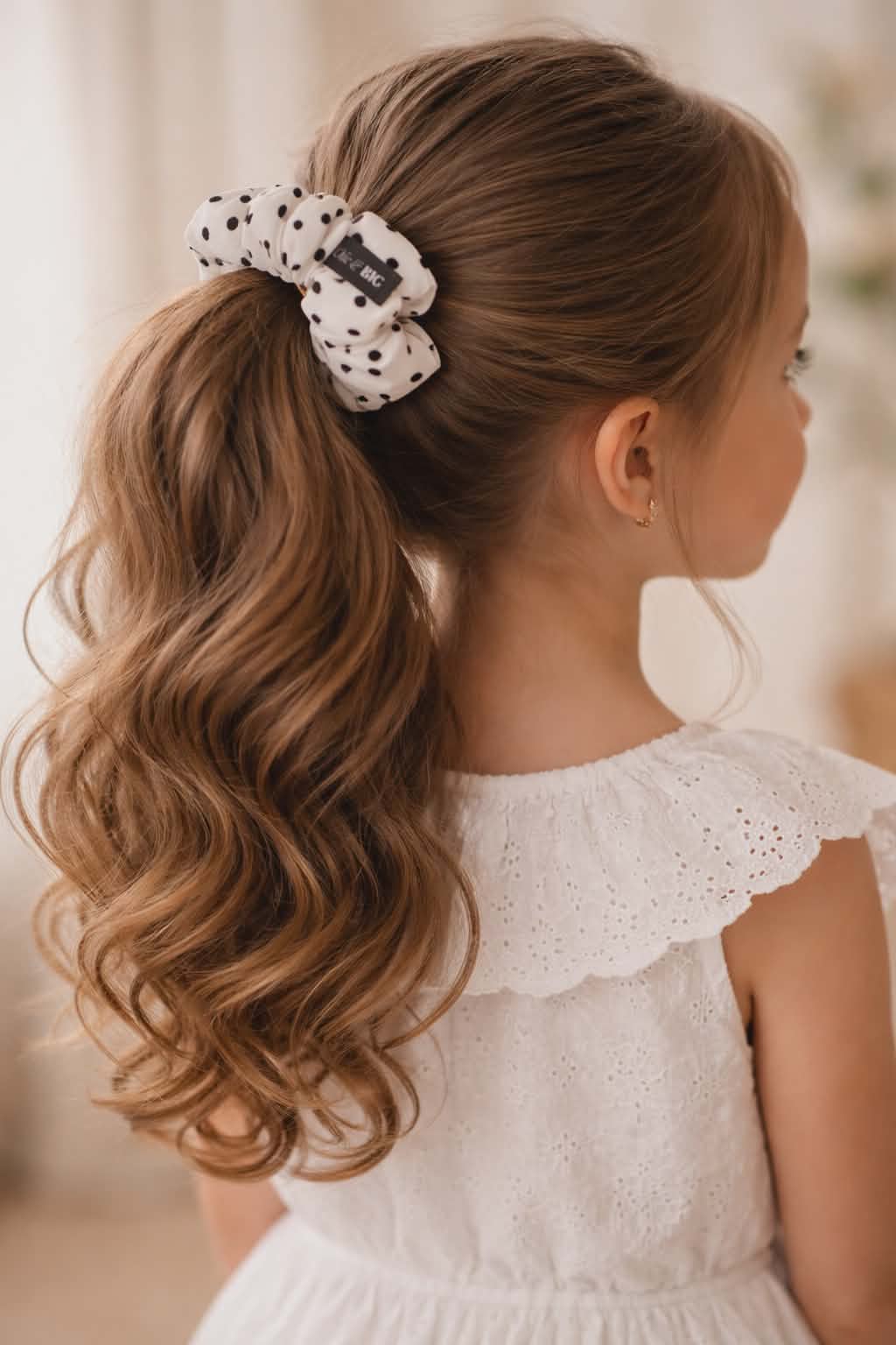 Parisian Polka Oversized Scrunchie – XXL, Mini & XXS | Handmade in Ontario