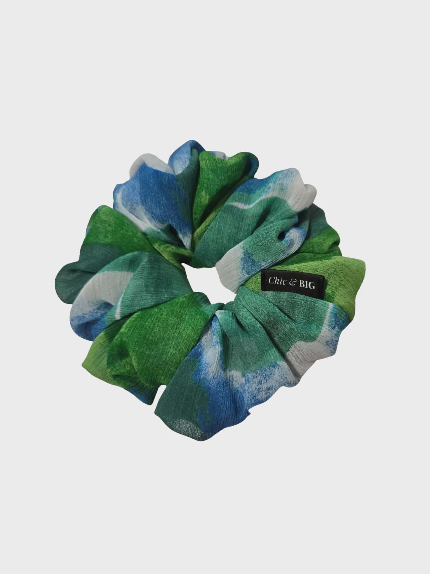 Watercolor Chiffon Oversized Scrunchie – XXL, Mini & XXS | Handmade in Ontario