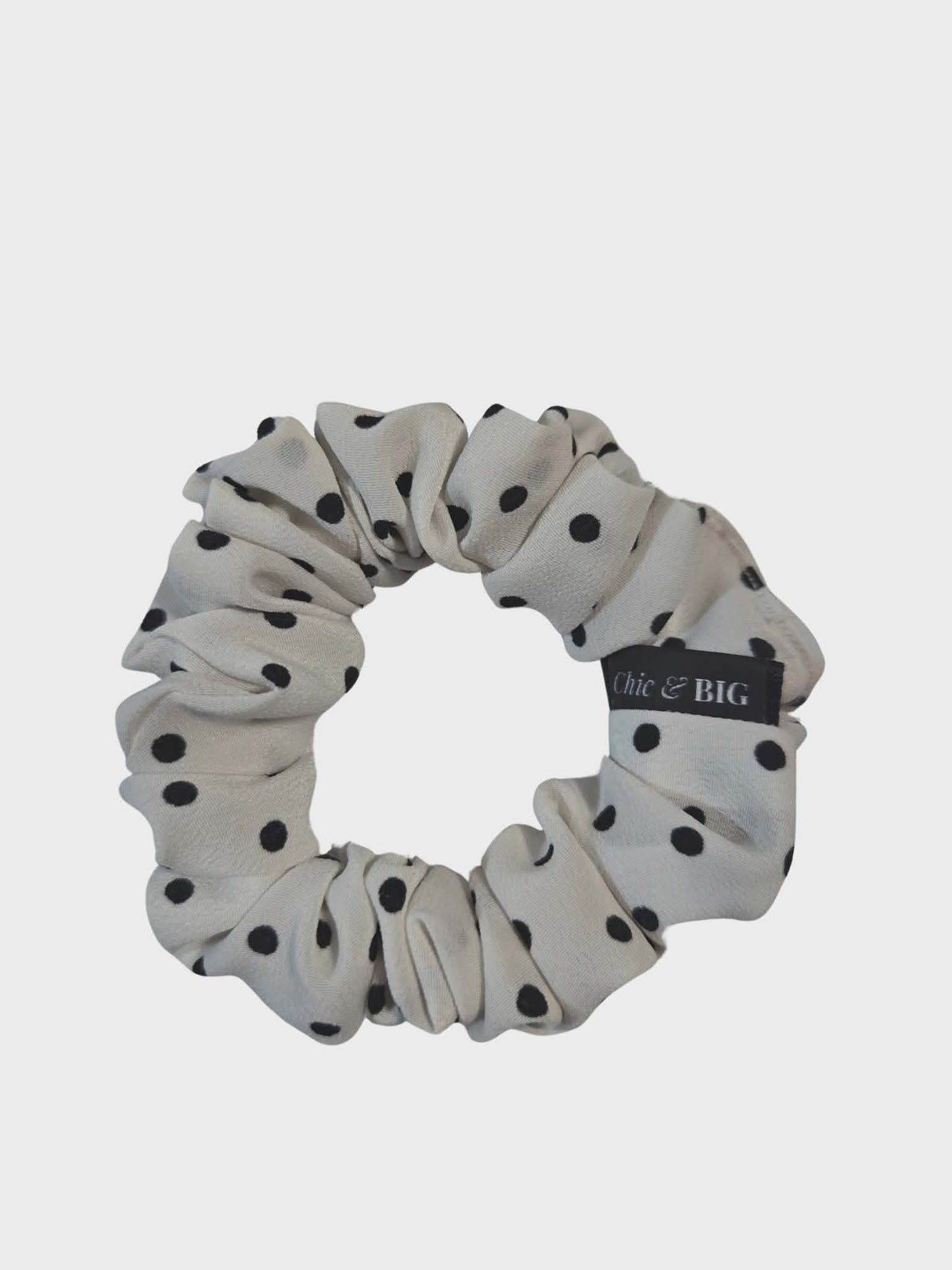 Parisian Polka Oversized Scrunchie – XXL, Mini & XXS | Handmade in Ontario