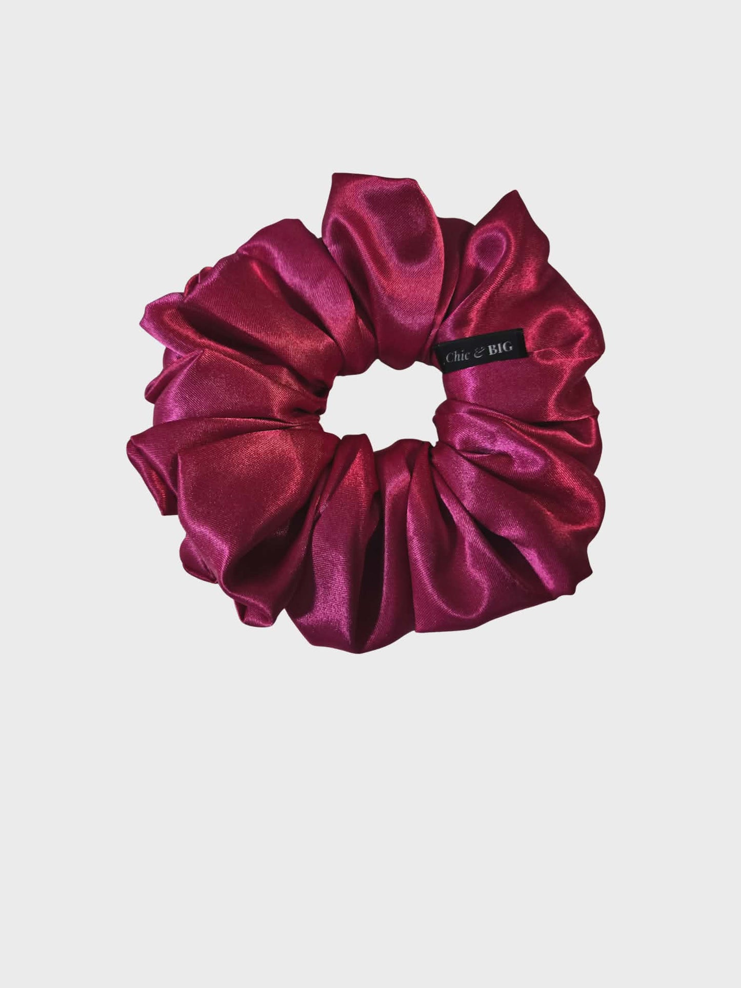 Pink Royale Oversized Satin Scrunchie – XXL, Mini & XXS | Handmade in Ontario